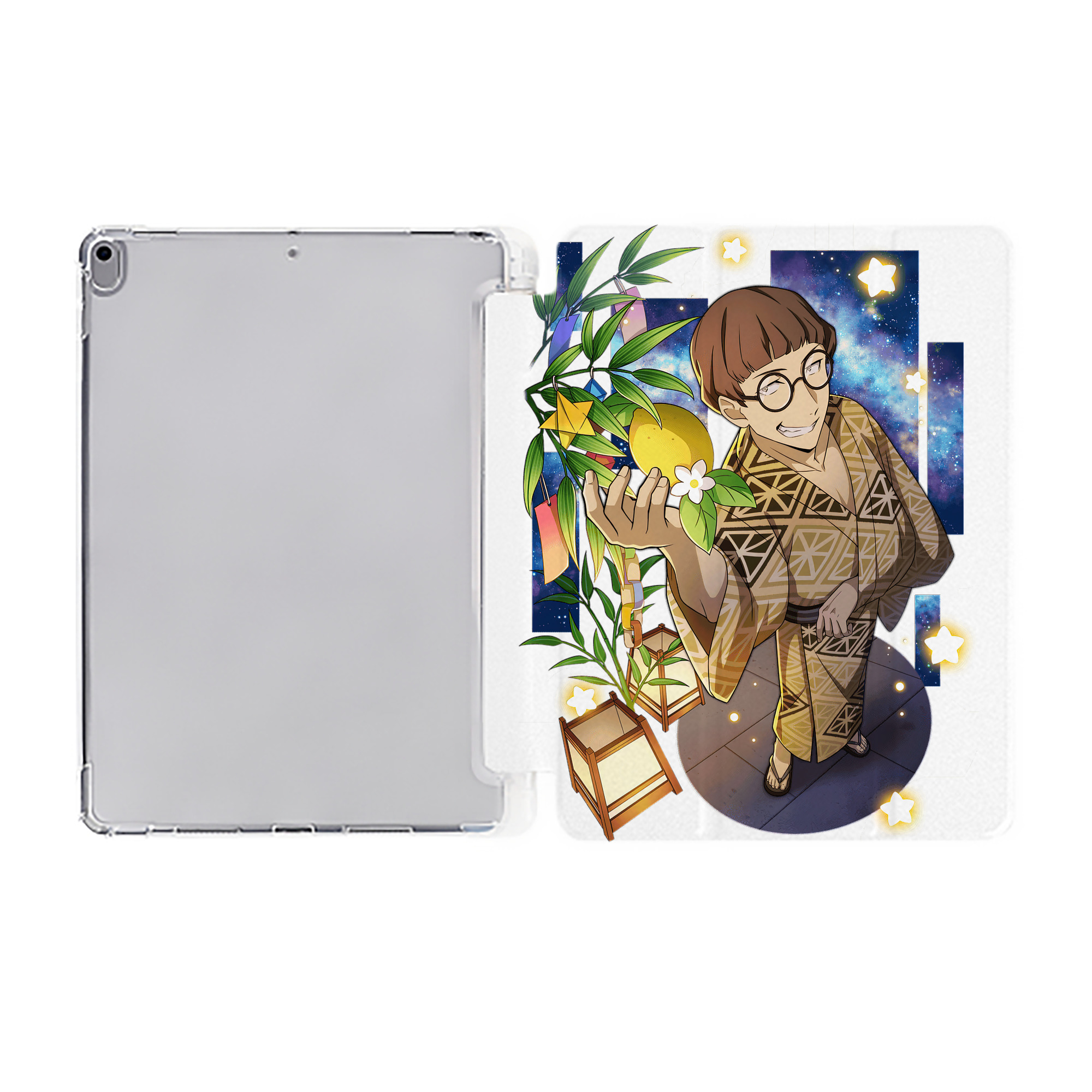 （画像用） 文豪ストレイドッグス Bungo Stray Dogs IPad ケース ペン収納付き 三つ折りスタンド PUレザー×シリコン 対応機種9.5/10.5/10.9インチ